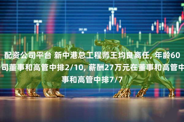 配资公司平台 新中港总工程师王均良离任, 年龄60岁在公司董事和高管中排2/10, 薪酬27万元在董事和高管中排7/7