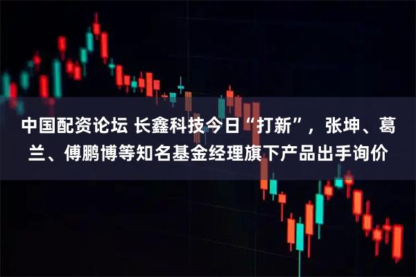 中国配资论坛 长鑫科技今日“打新”,张坤、葛兰、傅鹏博等知名基金经理旗下产品出手询价